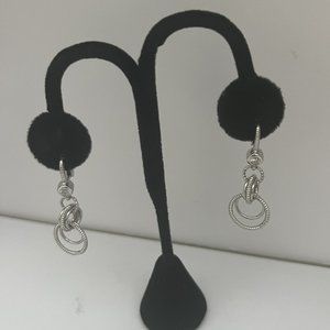 925 Judith Ripka Marked dangling silver earrings